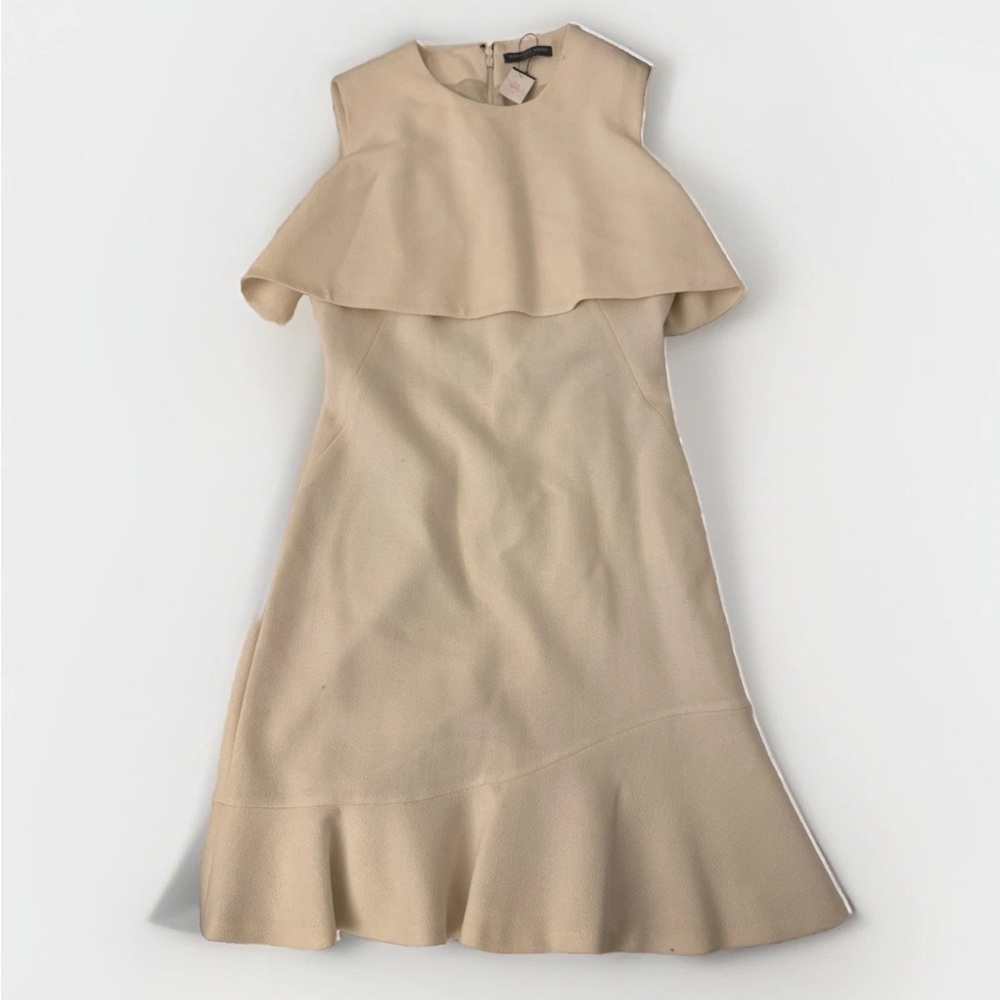 New Alexander McQueen Sleeveless Midi White Dress Size40 $1860